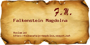 Falkenstein Magdolna névjegykártya